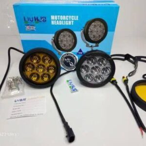 HJG Fog Light Seven Led Round With Yellow | White