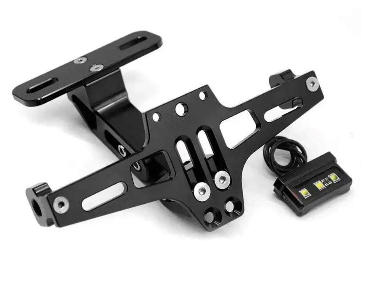 Imported Tail Tidy With Light CNC Premium Quality | Golden & Black Color